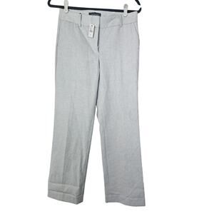 NEW Talbots Newport Pant 4P Blue Striped Coastal Career Preppy Trouser